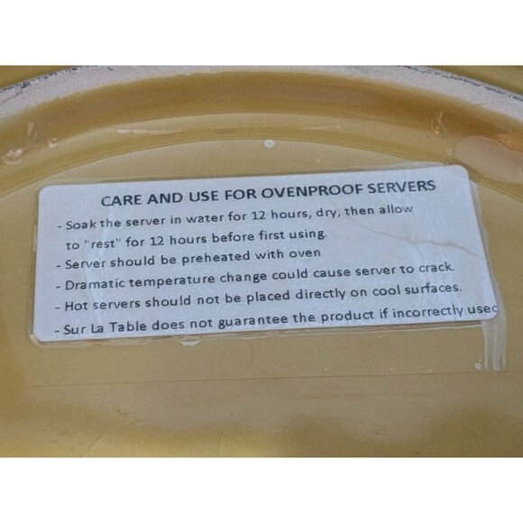 Sur la Table Mustard Yellow Pie Plate Quiche or Casserole Dish 9.5 in x 1.5 in - Picture 6 of 7